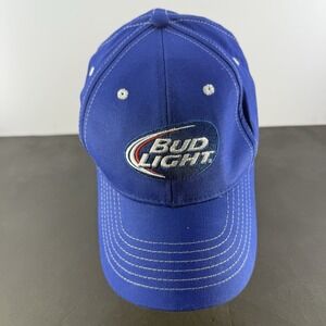 Bud light beer logo baseball hat cap ADJUSTABLE SNAP BACK used Budweiser
